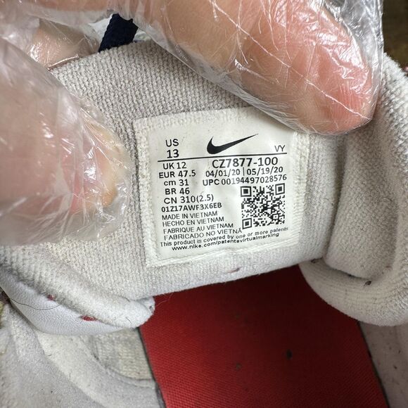 Nike Air More Uptempo Shoes Mens Size 13 USA Olympics CZ7877-100 Basketball Snea main image 5